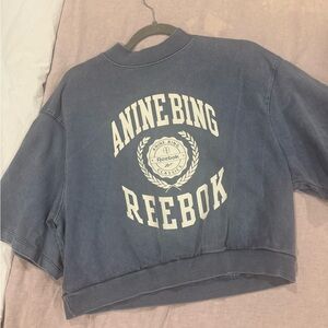 Anine Bing Reebok Blue Sweatshirt top (short sleeve)
